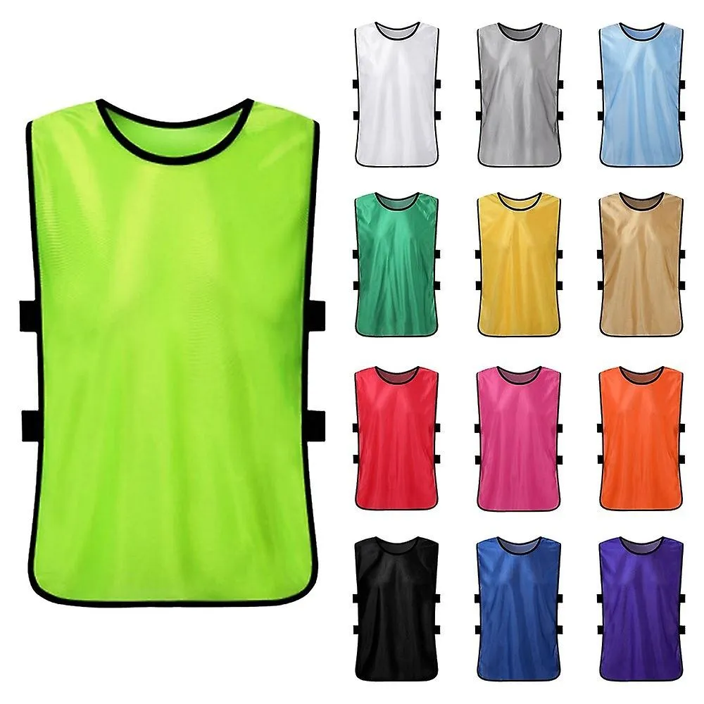 12PCS Adults Soccer Quick Drying Football Vest Practice Sports Vest Breathable Bibs