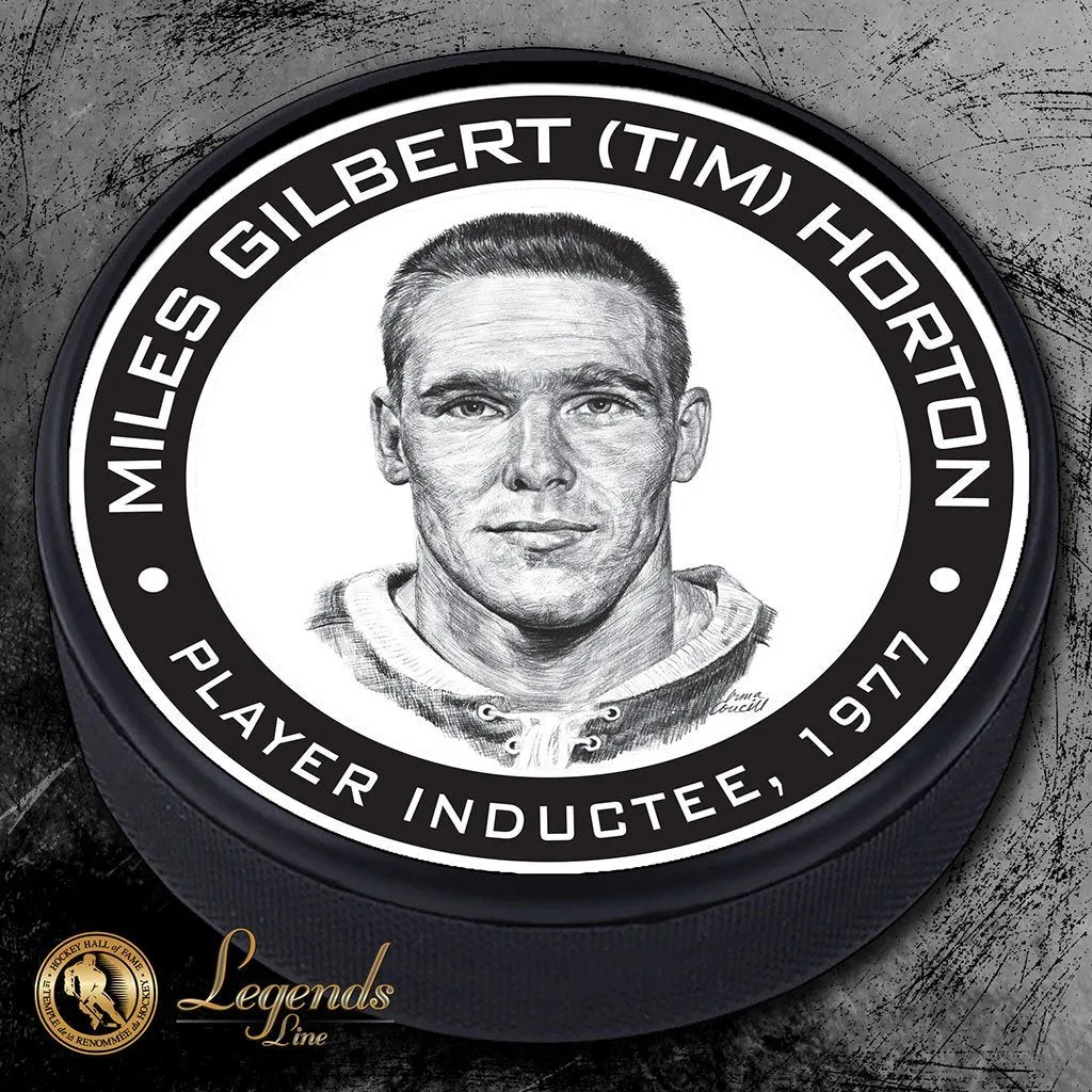 1977 Tim Horton - NHL Legends Textured Puck