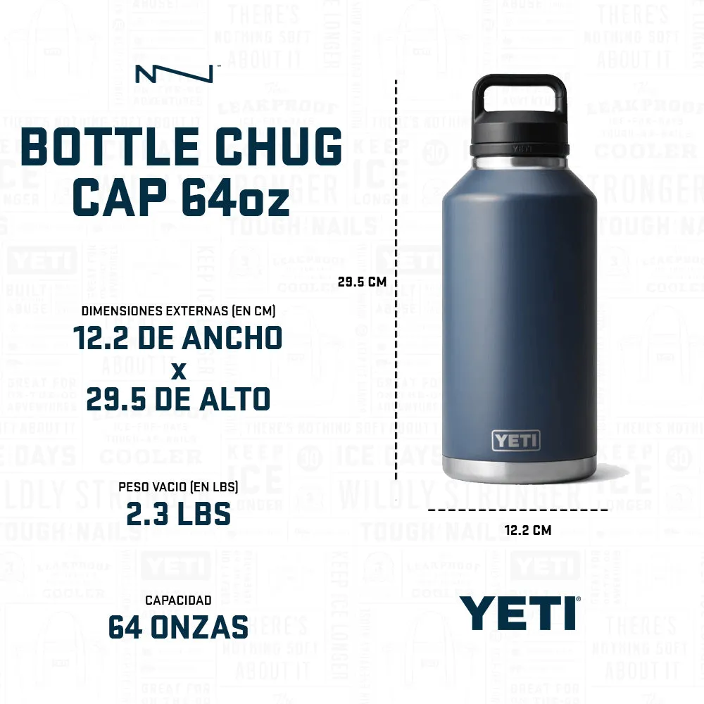 21071080009 TERMO RAMBLER 64oz CHUG CAP MARINO MARCA YETI