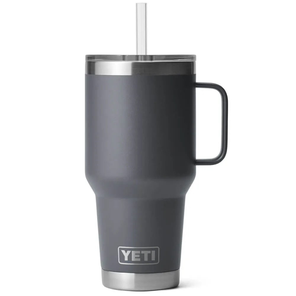 21071501815 TERMO RAMBLER 35oz STRAW MUG CHARCOAL MARCA YETI