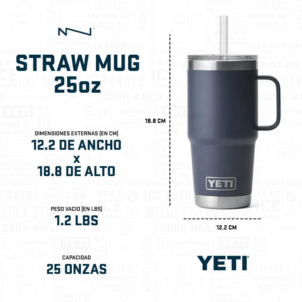 21071502568 TERMO RAMBLER 25oz STRAW MUG AGAVE TEAL MARCA YETI