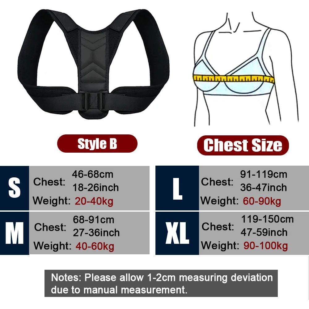 Adjustable Fully Back Shoulder Posture Corrector Belt Clavicle Spine