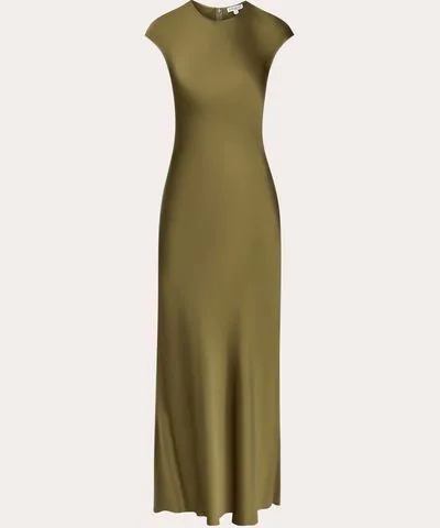 Argent Women's Satin Bias-Cut Maxi Dress