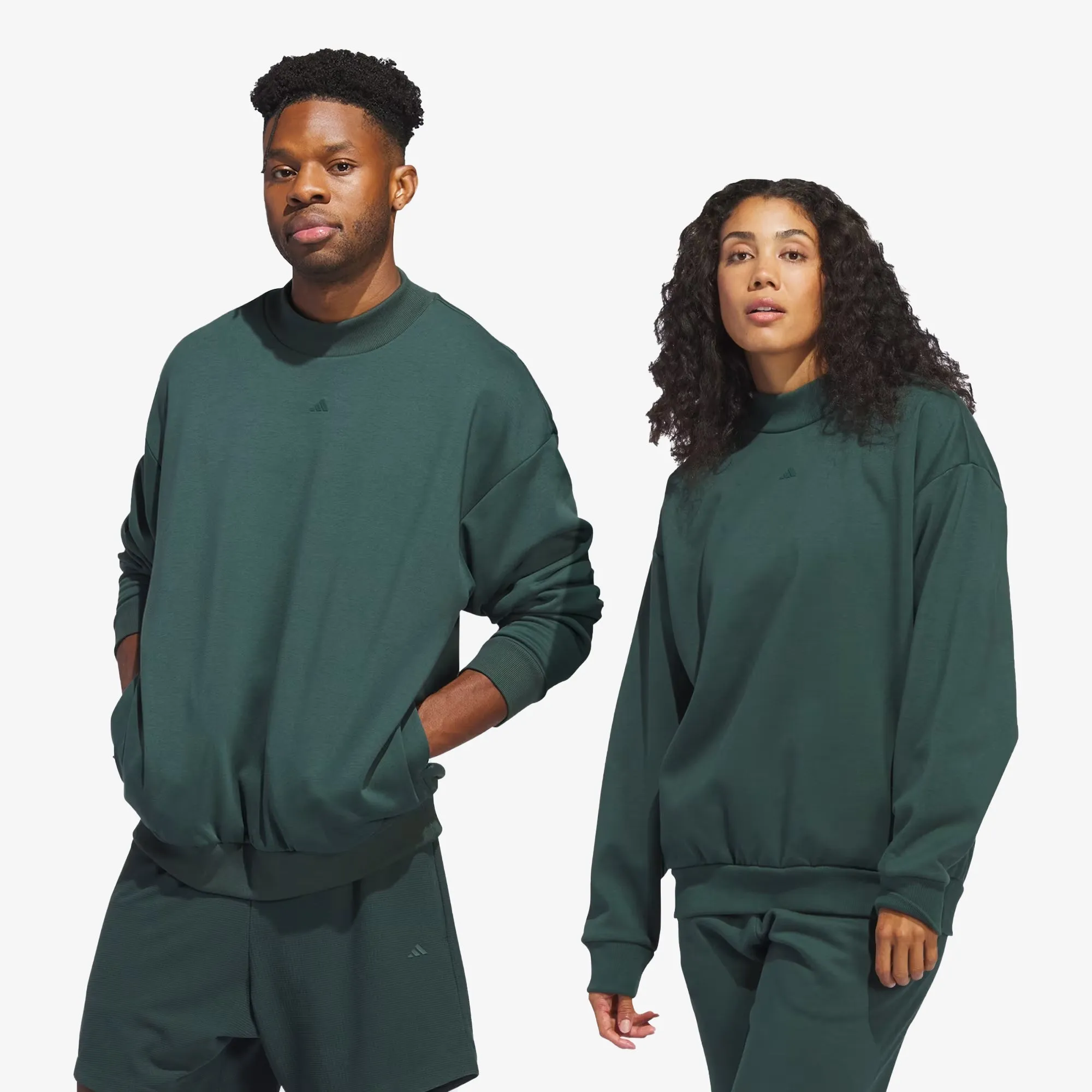 Basketball Crew Sweatshirt - Mineral Green