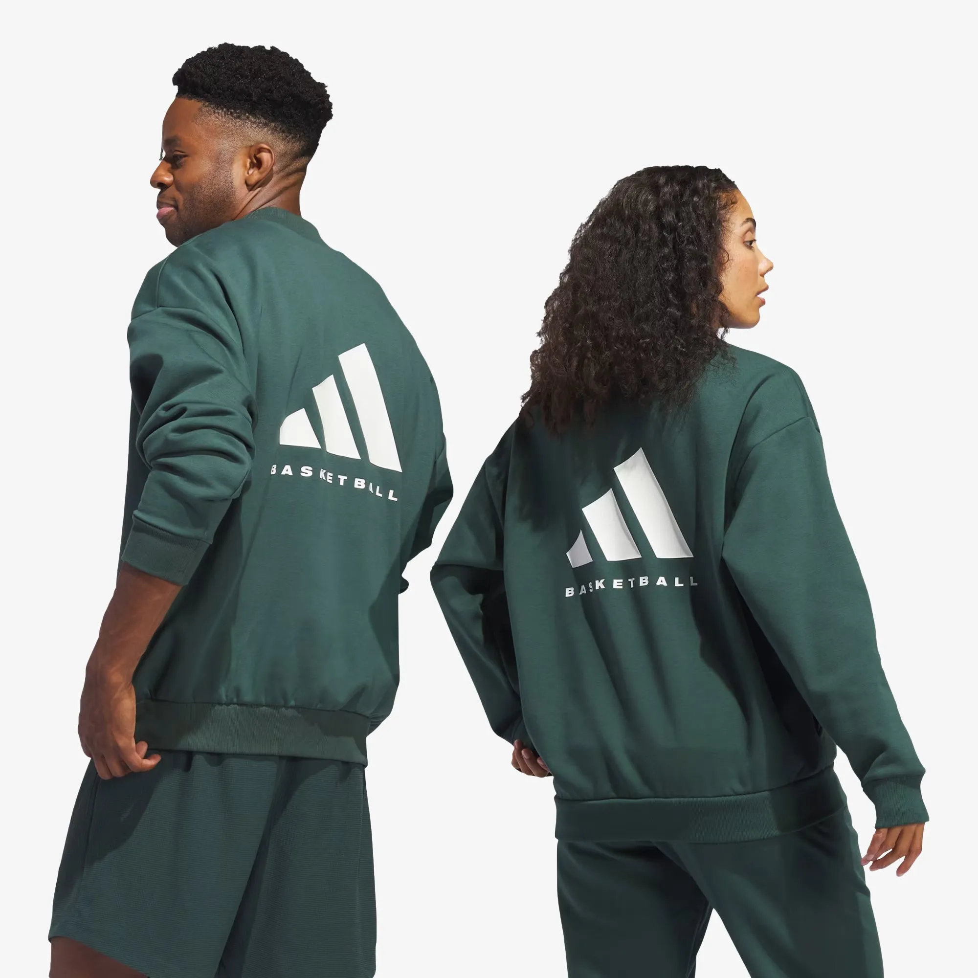 Basketball Crew Sweatshirt - Mineral Green