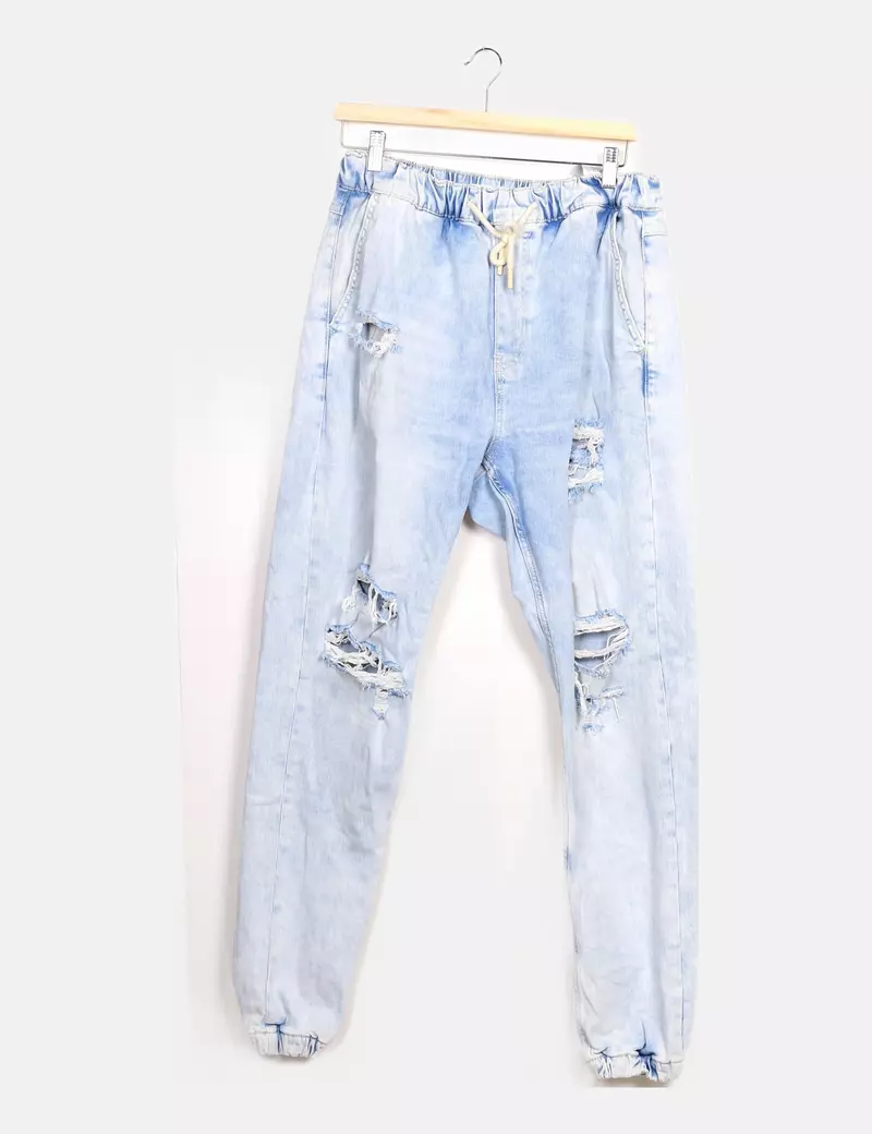 Bershka Denim azul jogger