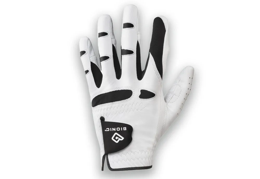 Bionic Men's StableGrip with Natural Fit White Golf Glove