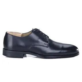 Black Derby Shoes - Slim city rubber outsole - DOVER II CLASSIC GOMME