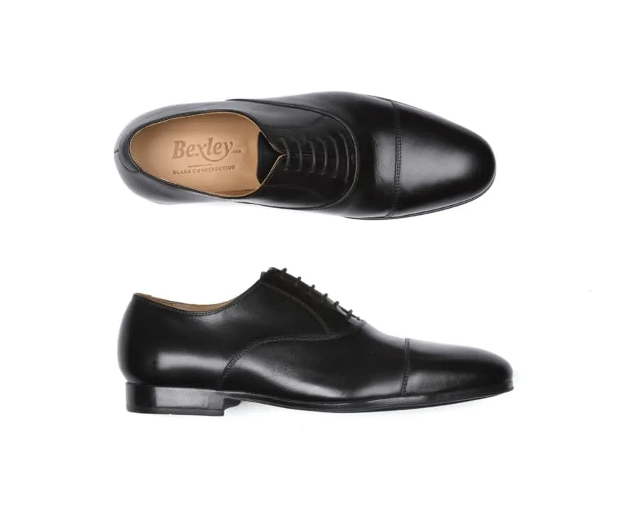 Black Men's Oxford shoes - Rubber outsole - LENNOX GOMME URBAN