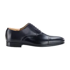 Black Men's Oxford shoes - Rubber outsole - LENNOX GOMME URBAN