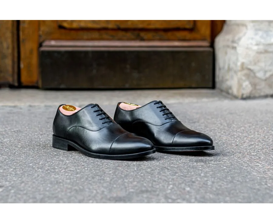 Black Oxford shoes - Leather outsole - WINFORD