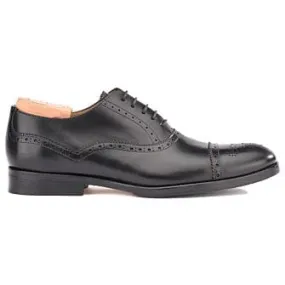 Black Oxford shoes - Rubber pad - HILCOTT PATIN