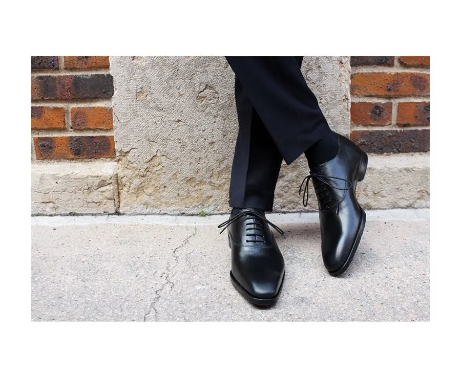 Black Oxford shoes - Rubber pad - TREMEZZO PATIN