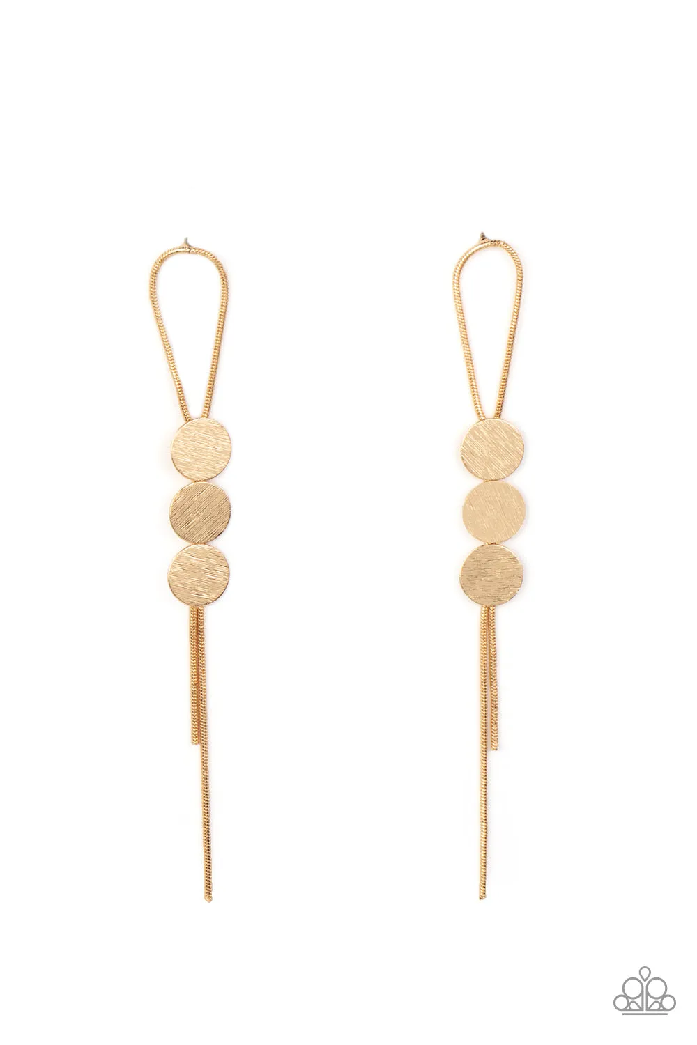 Bolo Beam - Gold Post Earring