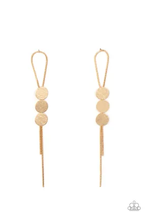 Bolo Beam - Gold Post Earring