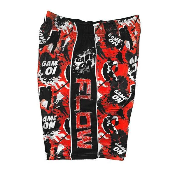 Boys Red Game On Flow Shorts