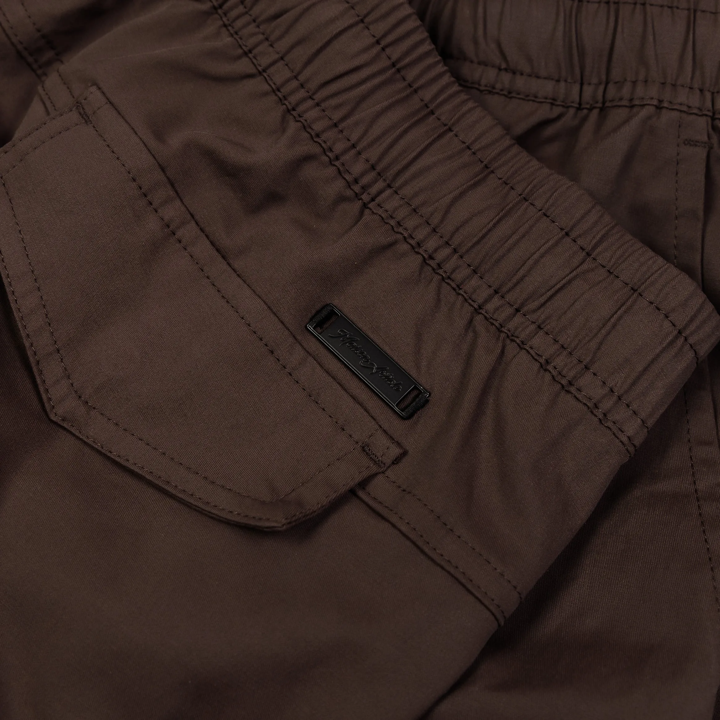 Brown Woven Cargo Pants for Men