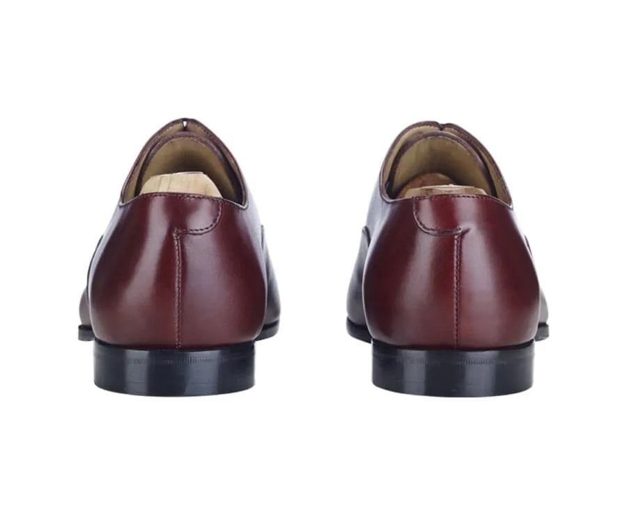 Burgundy Oxford shoes - Leather outsole - STRESA