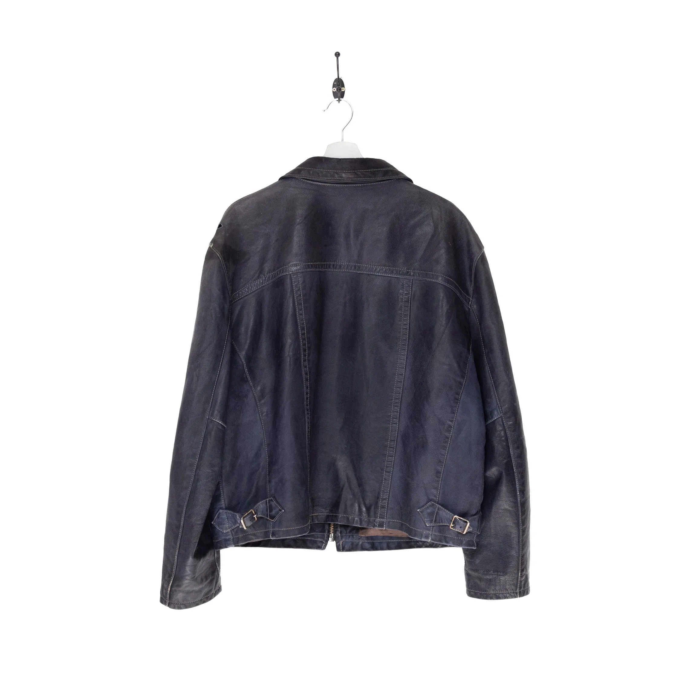 Chevignon Navy Leather Jacket