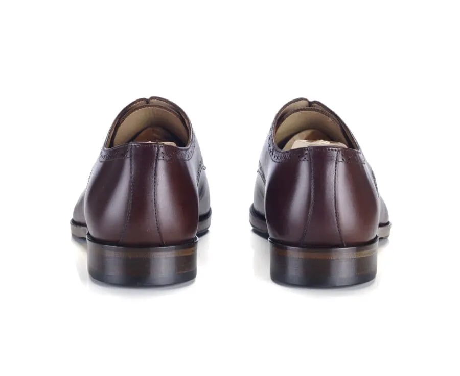 Chocolate Derby Shoes - Leather outsole & rubber pad - BALDERTON PATIN