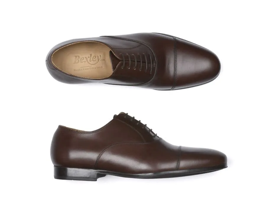 Chocolate Men's Oxford shoes - Rubber outsole - LENNOX GOMME URBAN