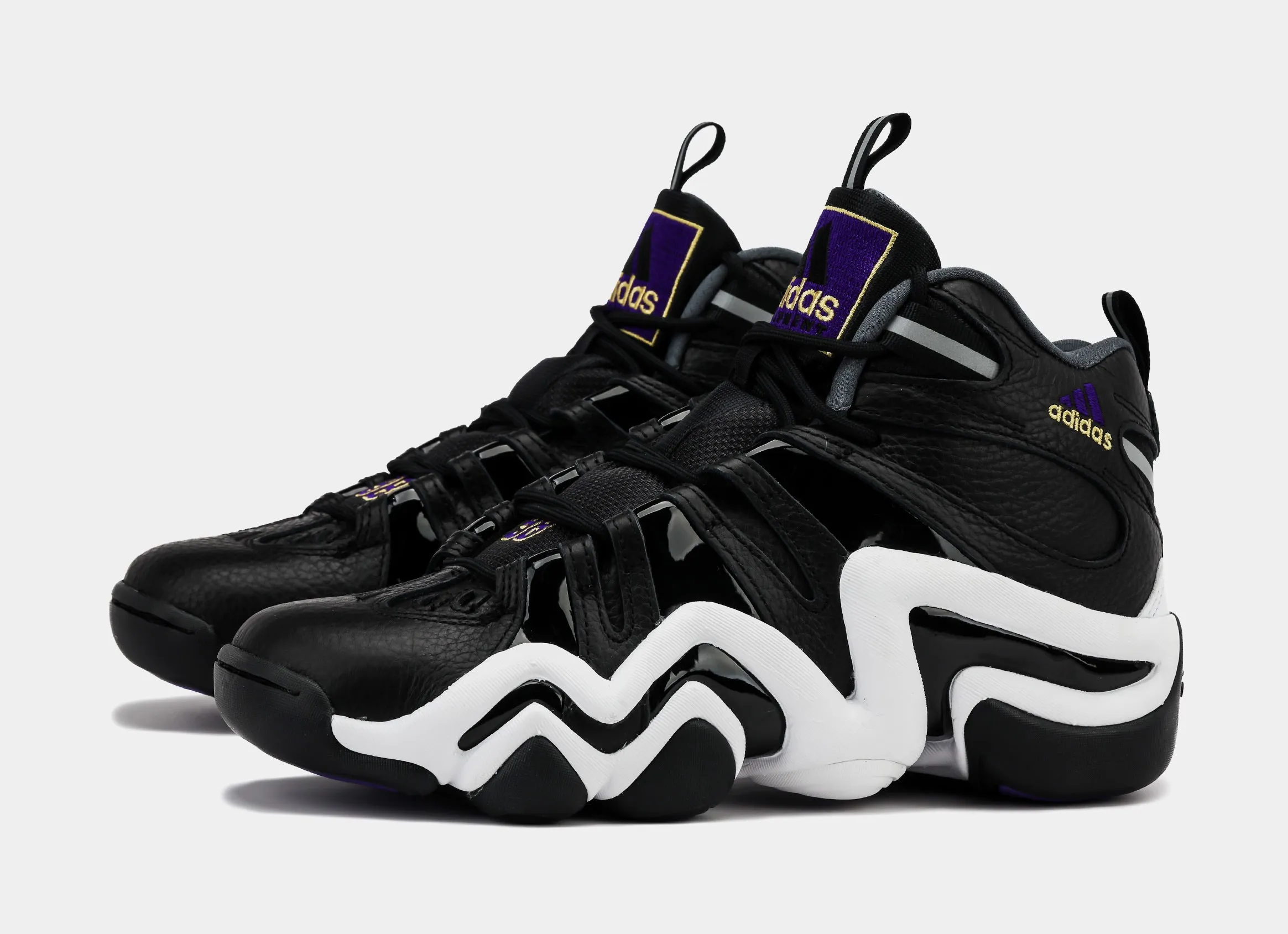 Crazy 8 Men's Basketball Shoes - Core Black Regal Purple Cloud White