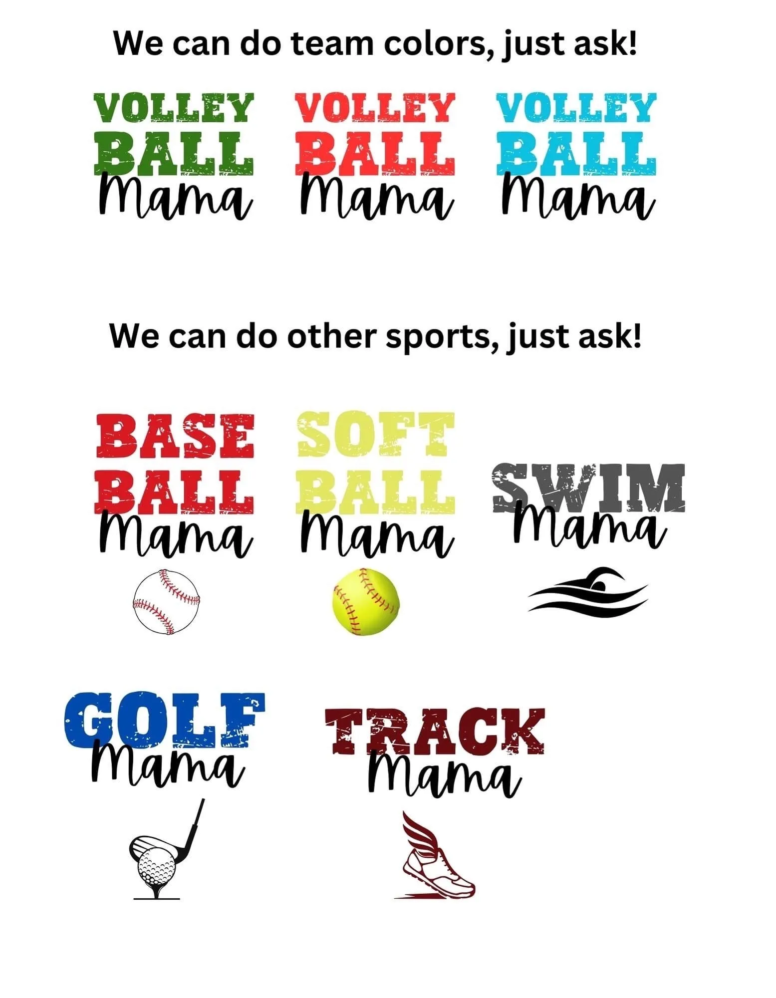 Custom Sports Mama Crew