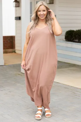 Day to Night Dress - Rose Taupe