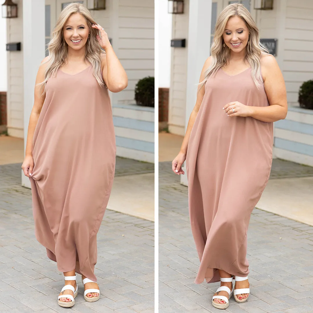 Day to Night Dress - Rose Taupe