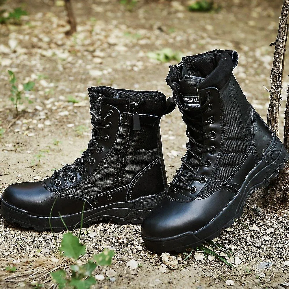 Desert Tactical Military Boots Special Force Uniform Work Safety Shoes Men Women Army Zipper Combat Boots Sneakers