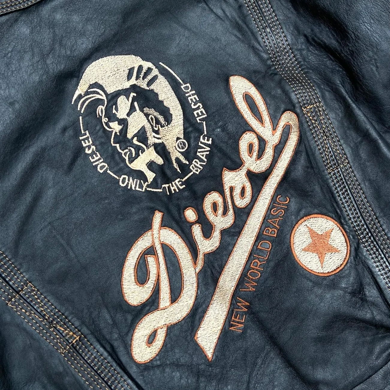 DIESEL LEATHER JACKET - XL