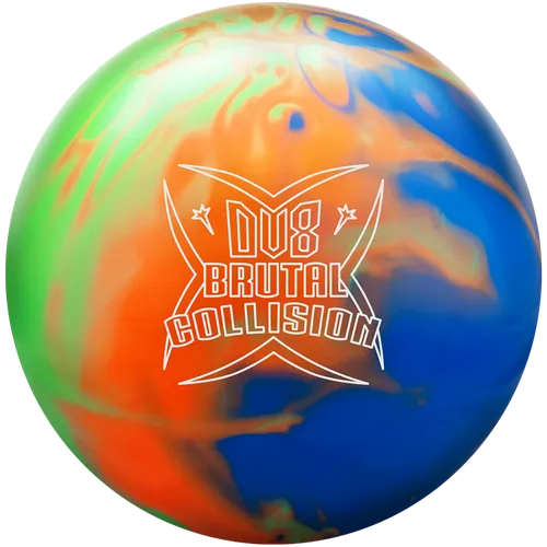 DV8 Brutal Collision Solid Bowling Ball Lime/Orange/Blue