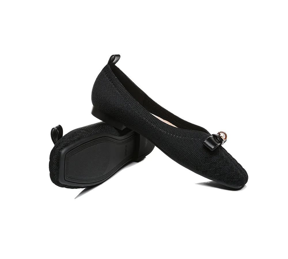 EVERAU Women's Yolanda Flats with Bow - Best Price and Quality.