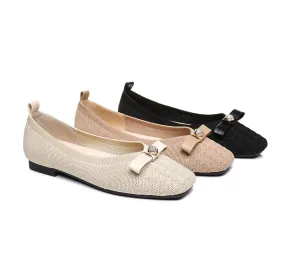 EVERAU Women's Yolanda Flats with Bow - Best Price and Quality.