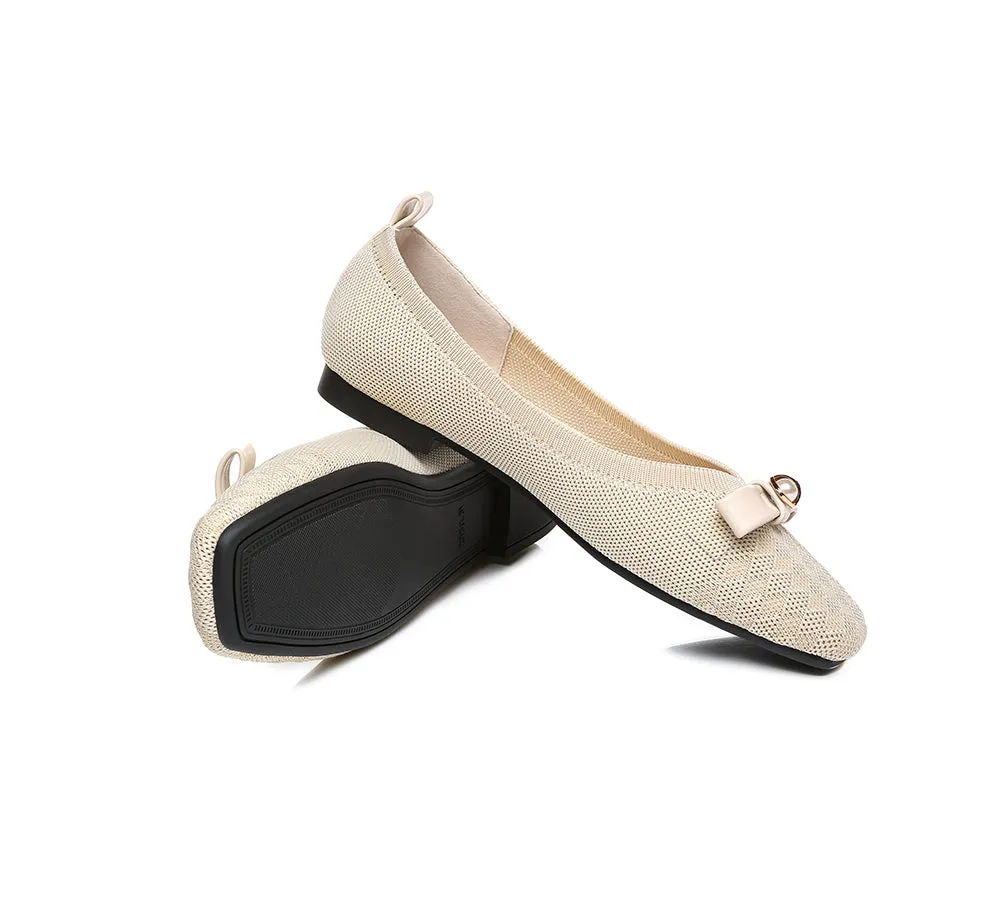 EVERAU Women's Yolanda Flats with Bow - Best Price and Quality.