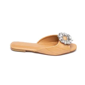 Gem Flat Sandal MY 212 - Embellished with Gems