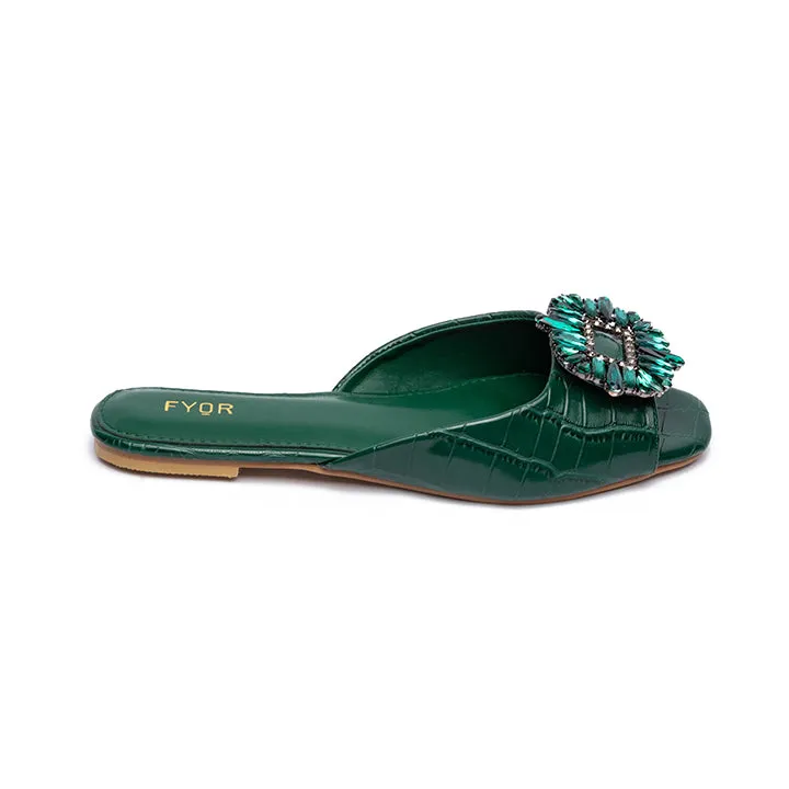 Gem Flat Sandal MY 212 - Embellished with Gems