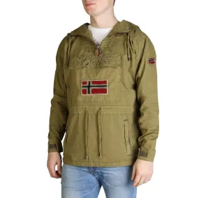 Geographical norway herren baumwolle jacke - braun