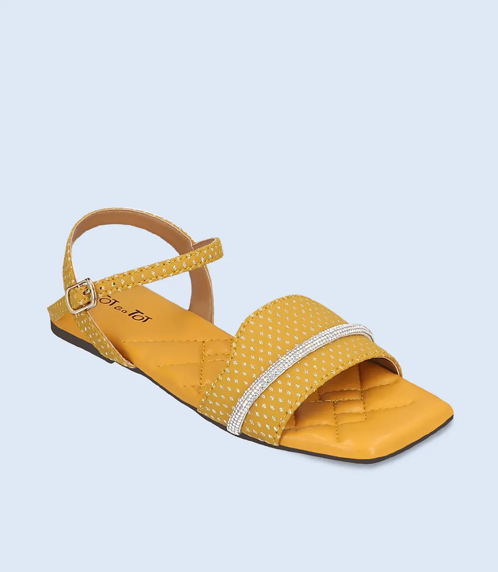 Girls Casual Sandal - KG0027 Mustard Girl's Casual Sandal