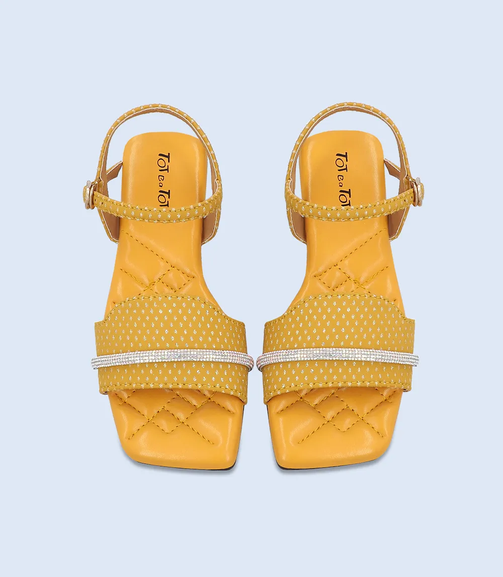 Girls Casual Sandal - KG0027 Mustard Girl's Casual Sandal