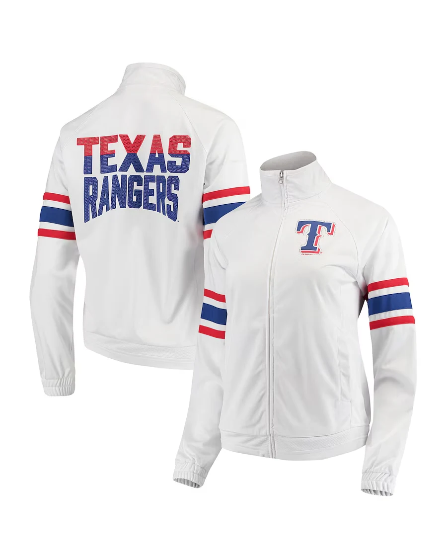 Harper Texas Rangers White Track Jacket - William Jacket