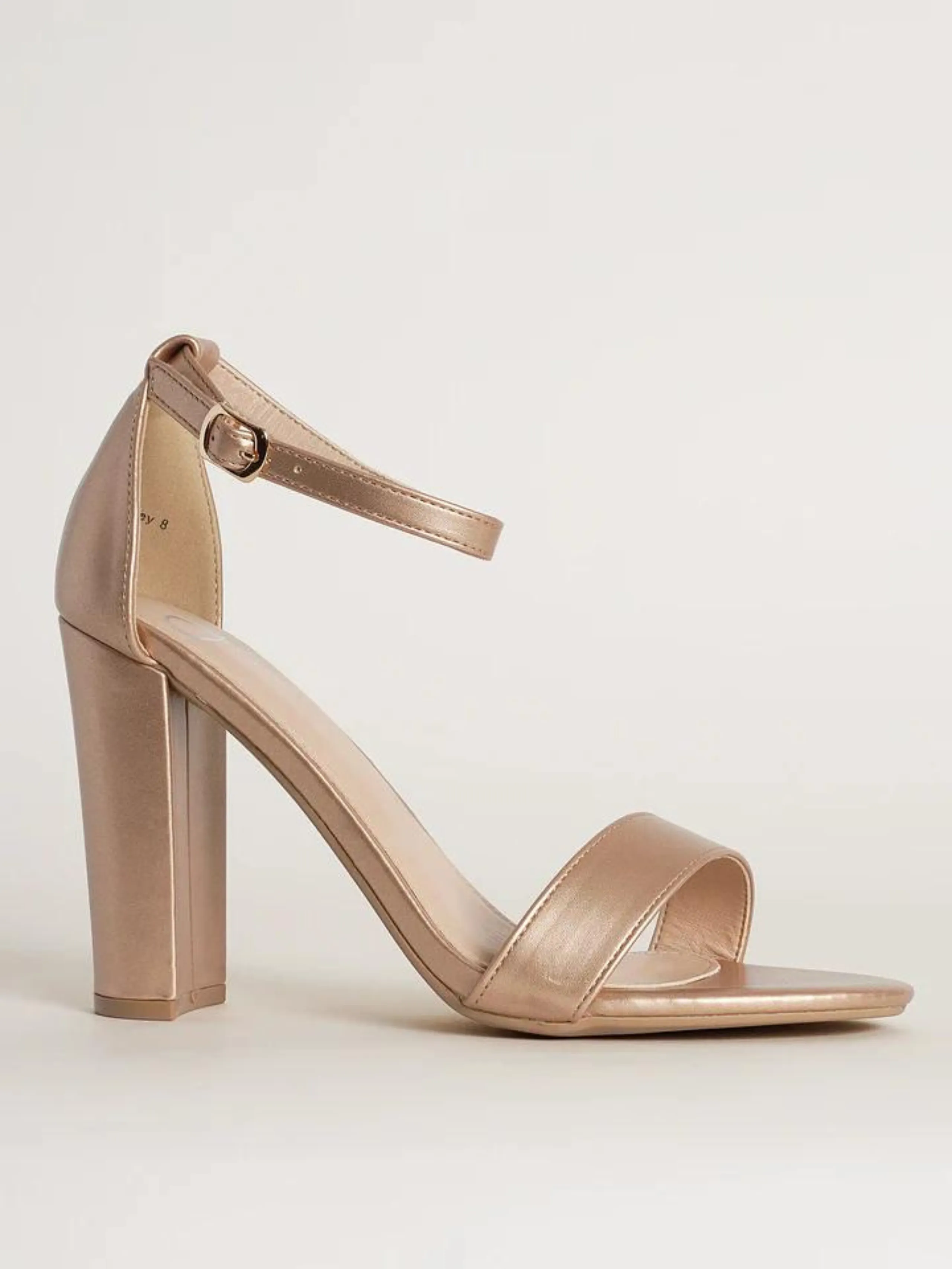 Heeled Sandals with Ankle Straps