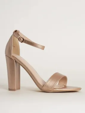 Heeled Sandals with Ankle Straps