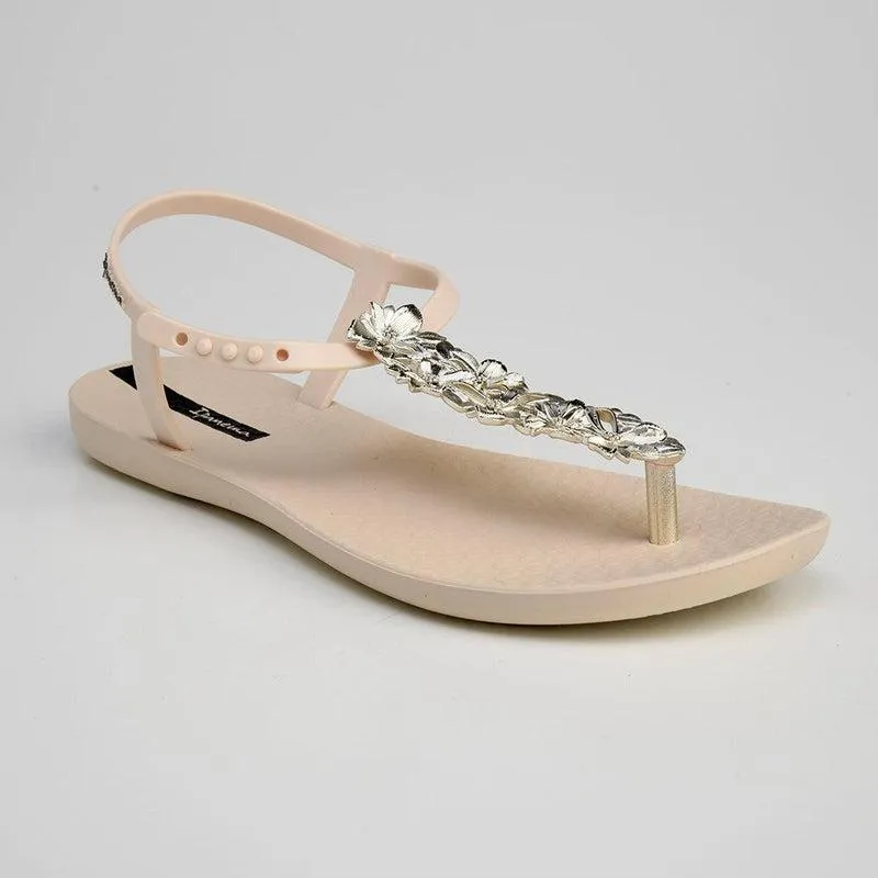 Ipanema Rose Glam Beige Thong Sandals