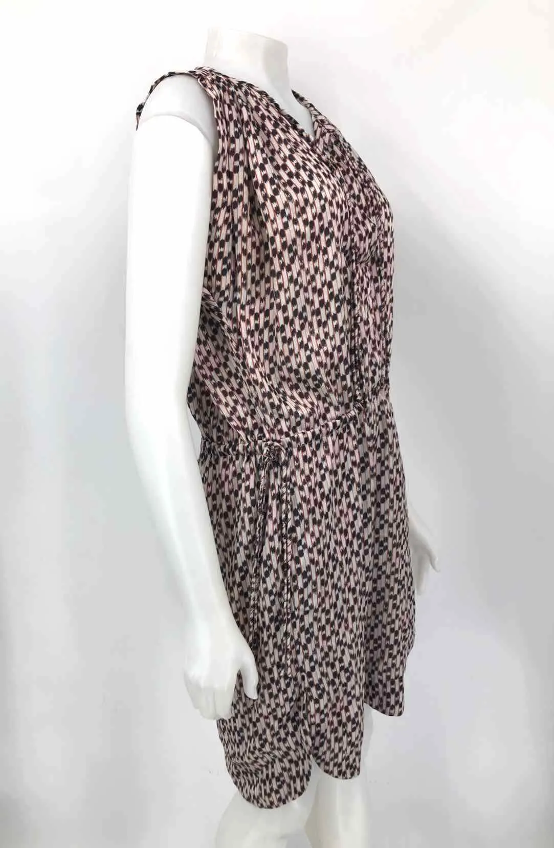 ISABEL MARANT White & Red Brown Multi Print Tank Size MEDIUM (M) Dress