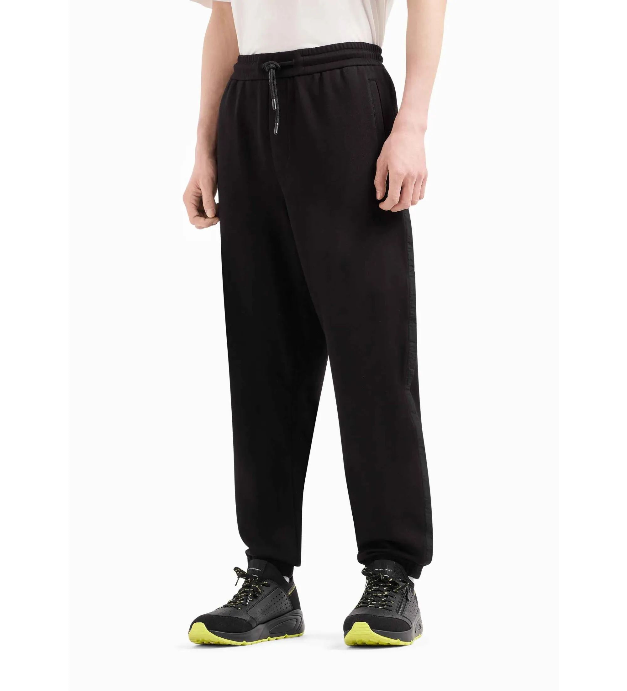 Jogger de felpa negro