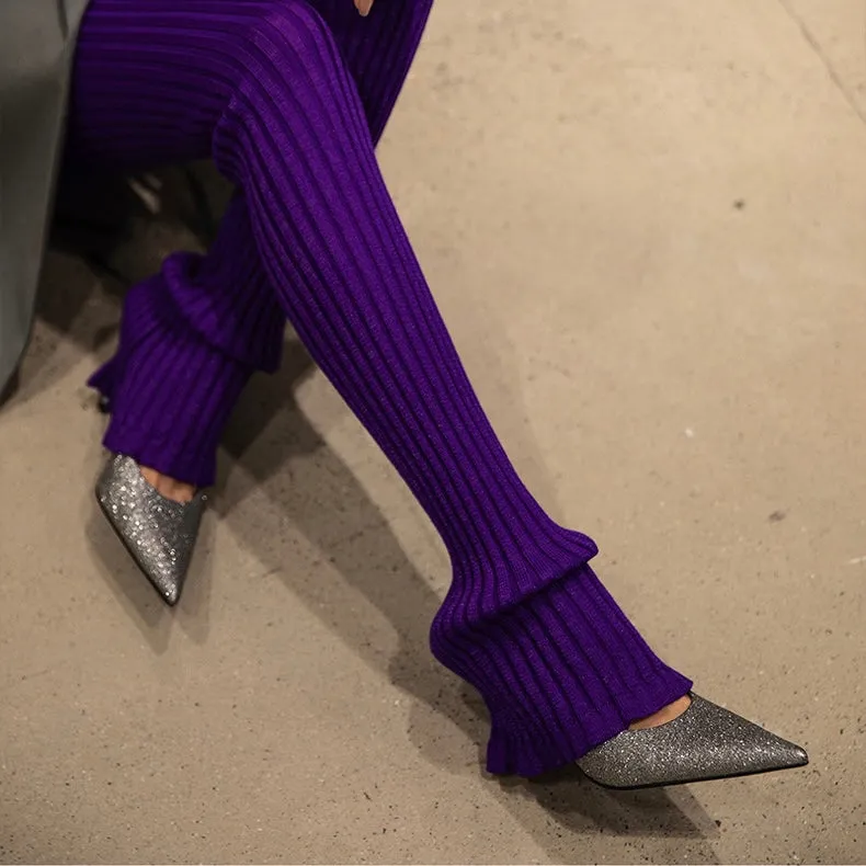 Lilac Heeled Pumps