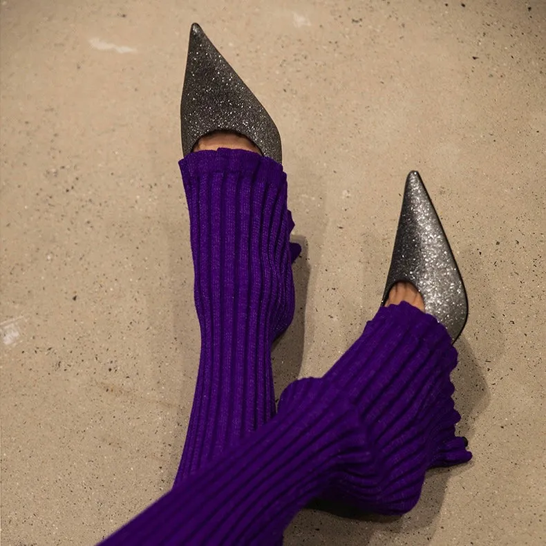 Lilac Heeled Pumps