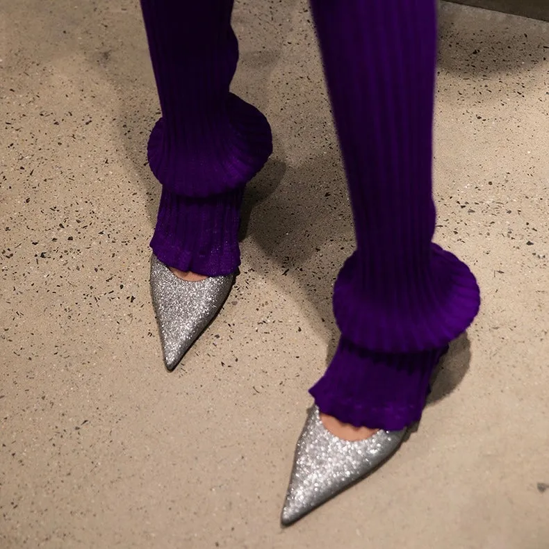 Lilac Heeled Pumps