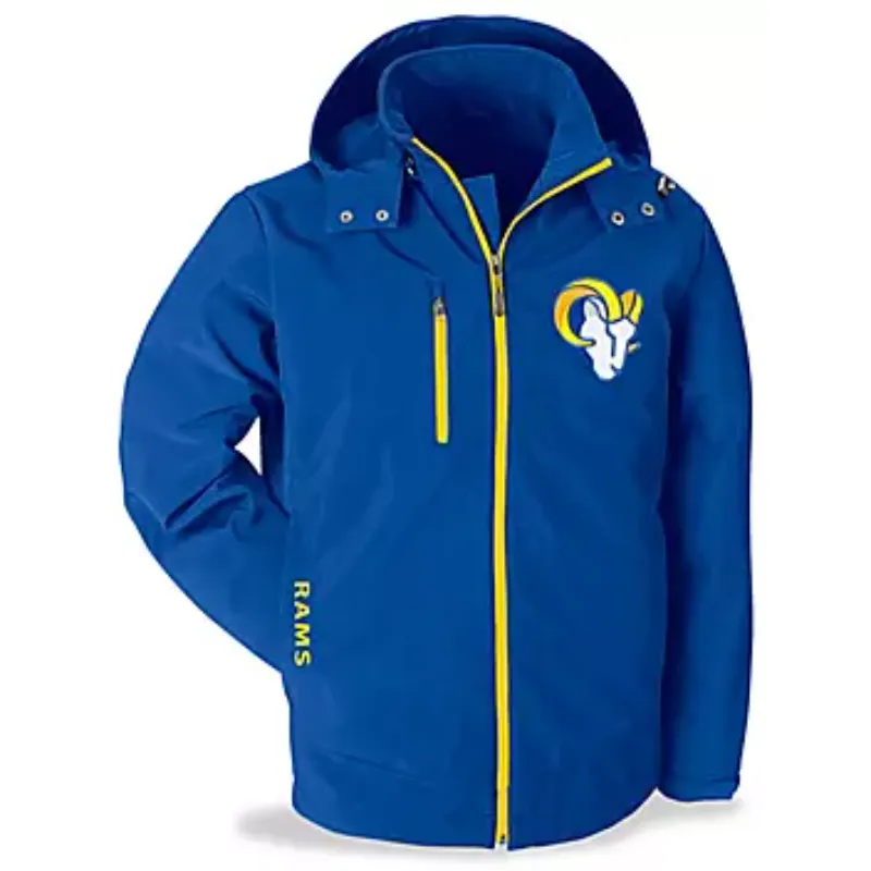 Los Angeles Rams Blue Hooded Jacket - William Jacket